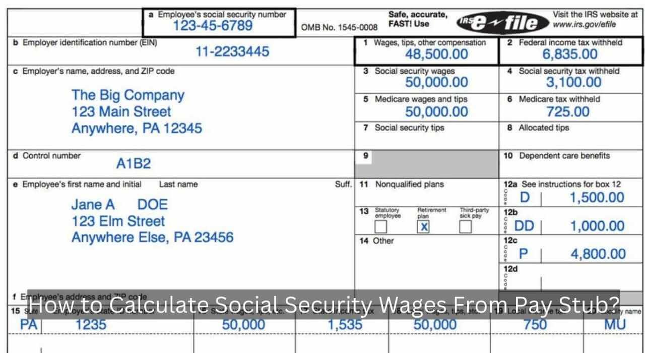 How to Calculate Social Security Wages From Pay Stub?