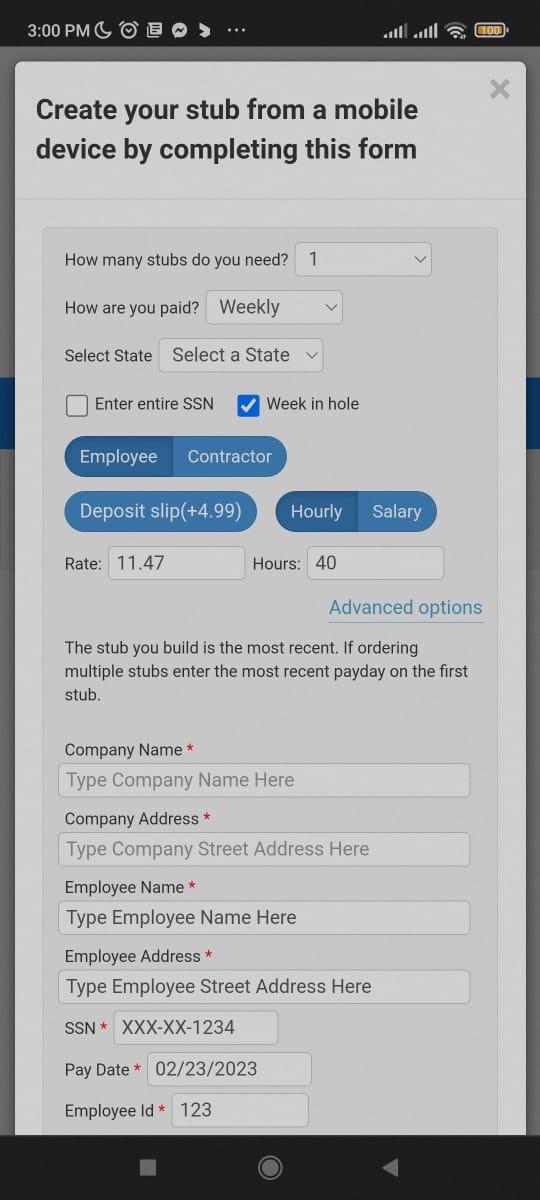How To Create Pay Stubs in Mobile in 2024