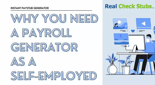 5 Reasons Why You Need a Payroll Generator as a Self-Employed Professional