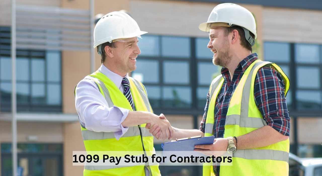 1099 Pay Stub for Contractors