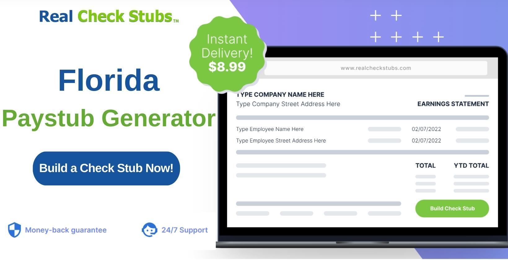 State of Florida Paystub Generator
