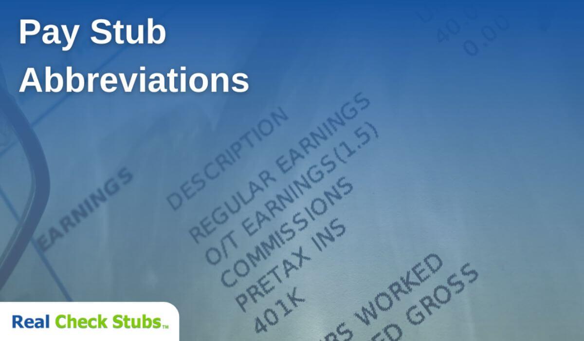 Paystub Abbreviations: A Comprehensive Guide for 2025