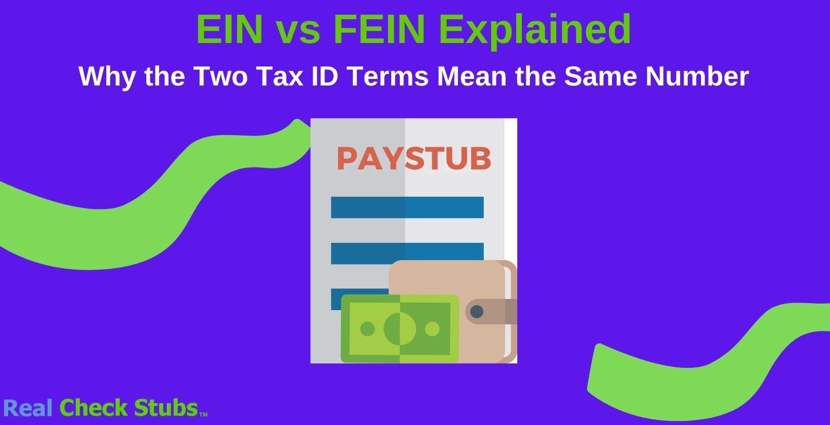 EIN vs FEIN
