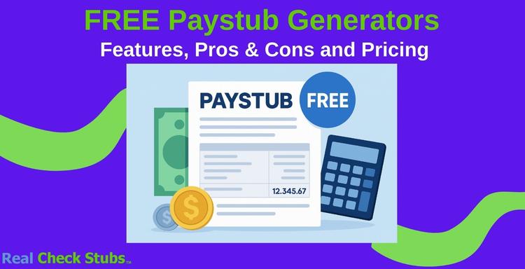Top 10  FREE Paystub Generators