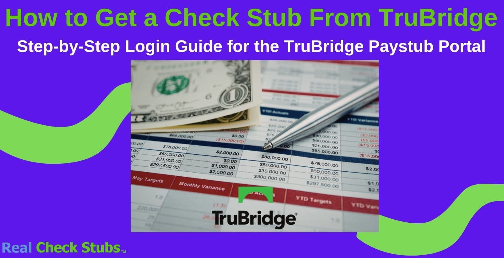 How to Get a Check Stub From TruBridge