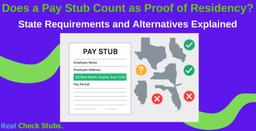 Does a Pay Stub Count as Proof of Residency?