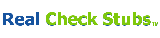 Real Check Stub™ Logo