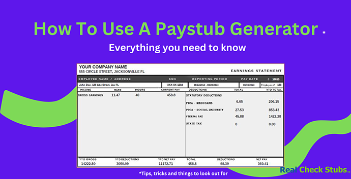 How to Use A Paystub Generator: Easy Steps