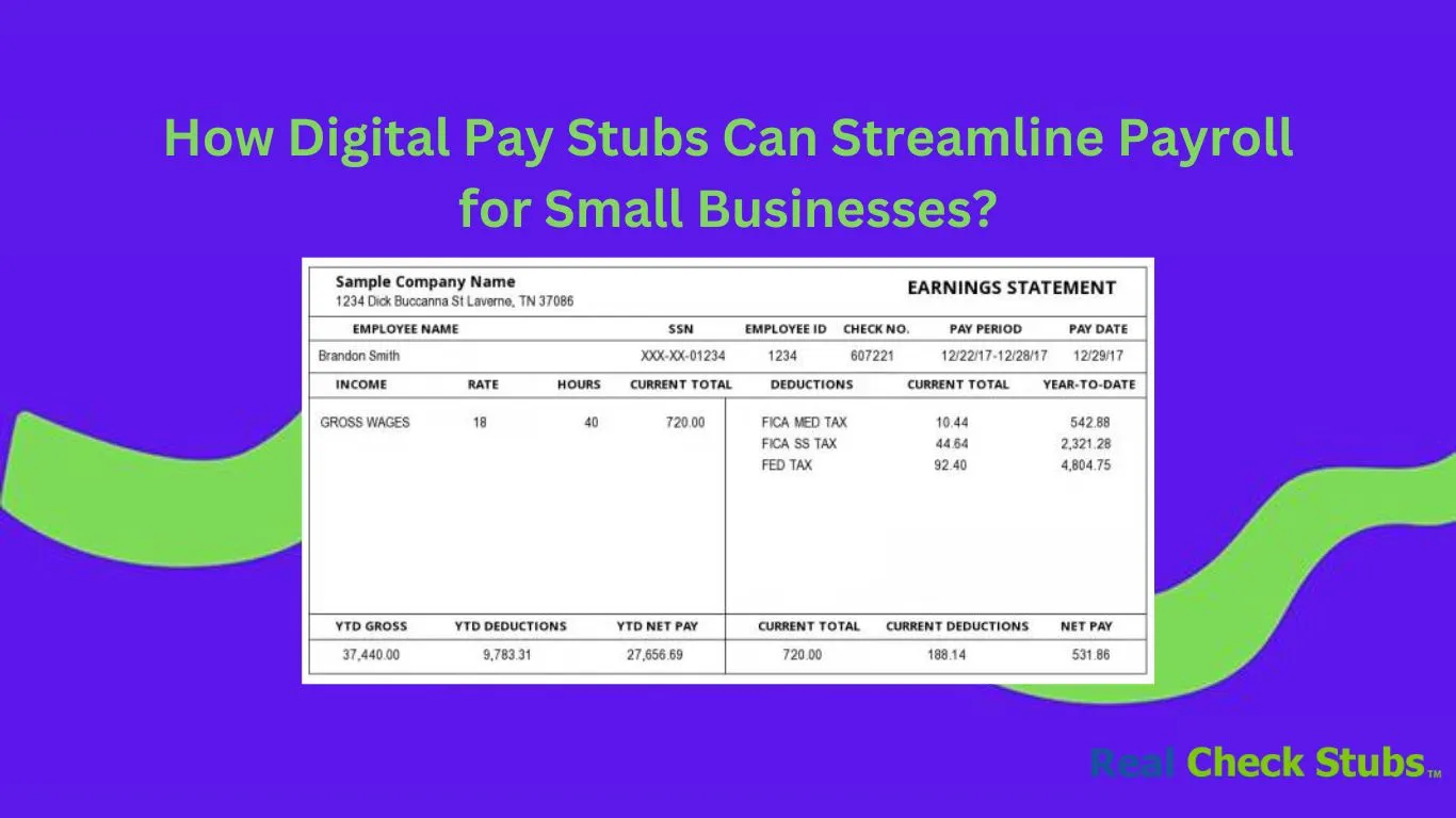 How Digital Pay Stubs Can Streamline Payroll for Small Businesses?