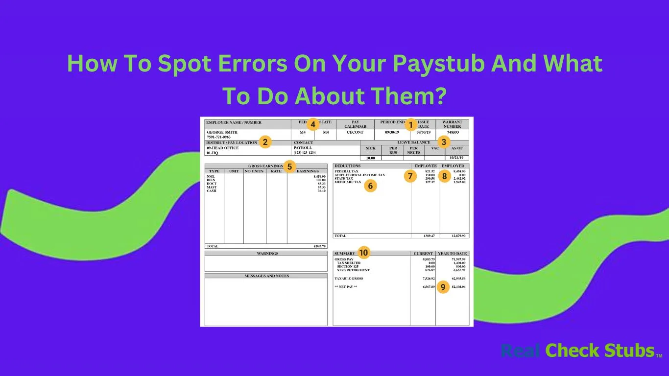 How To Spot Errors On Your Paystub And What To Do About Them?