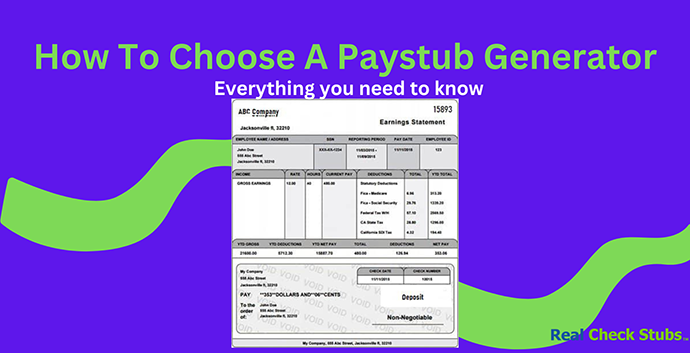 Factors of Choosing a Paystub Generator