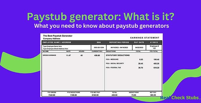 Paystub Generator: What is it?