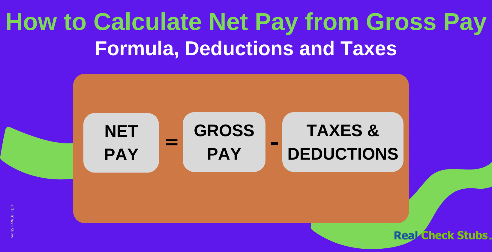 Calculating your net pay from your gross pay