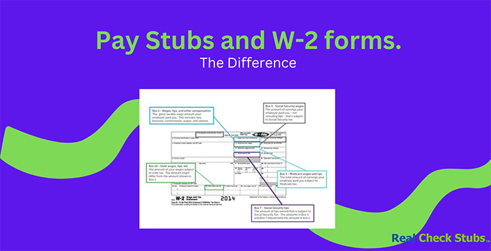 Differences Between Pay Stubs and W-2 Forms