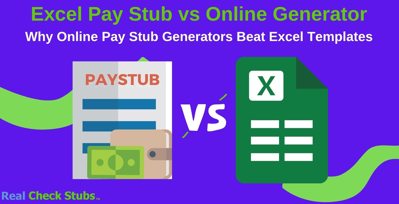 Pay Stub Template Excel vs Online Pay Stub Generator