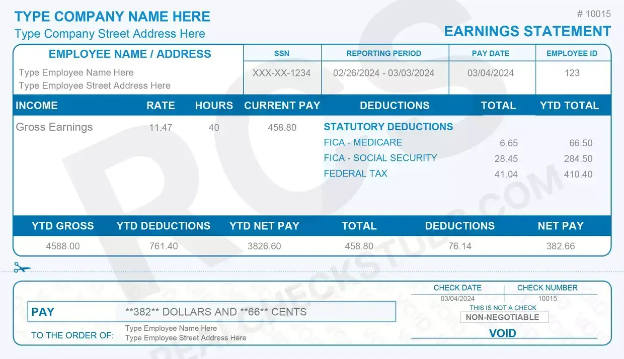 What Information Does a Pay Stub Include