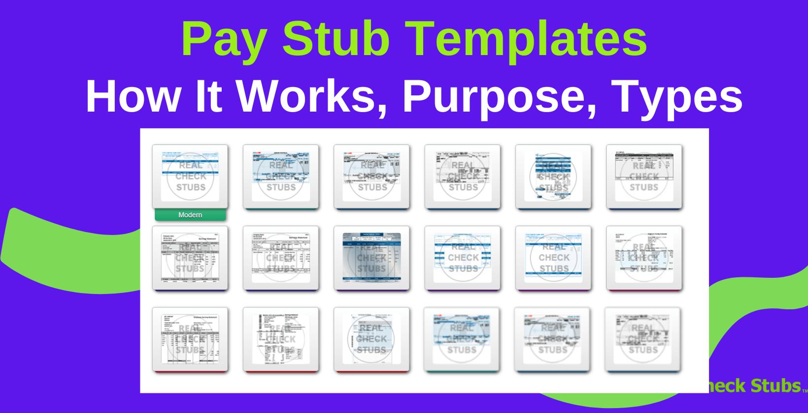 Paystub templates