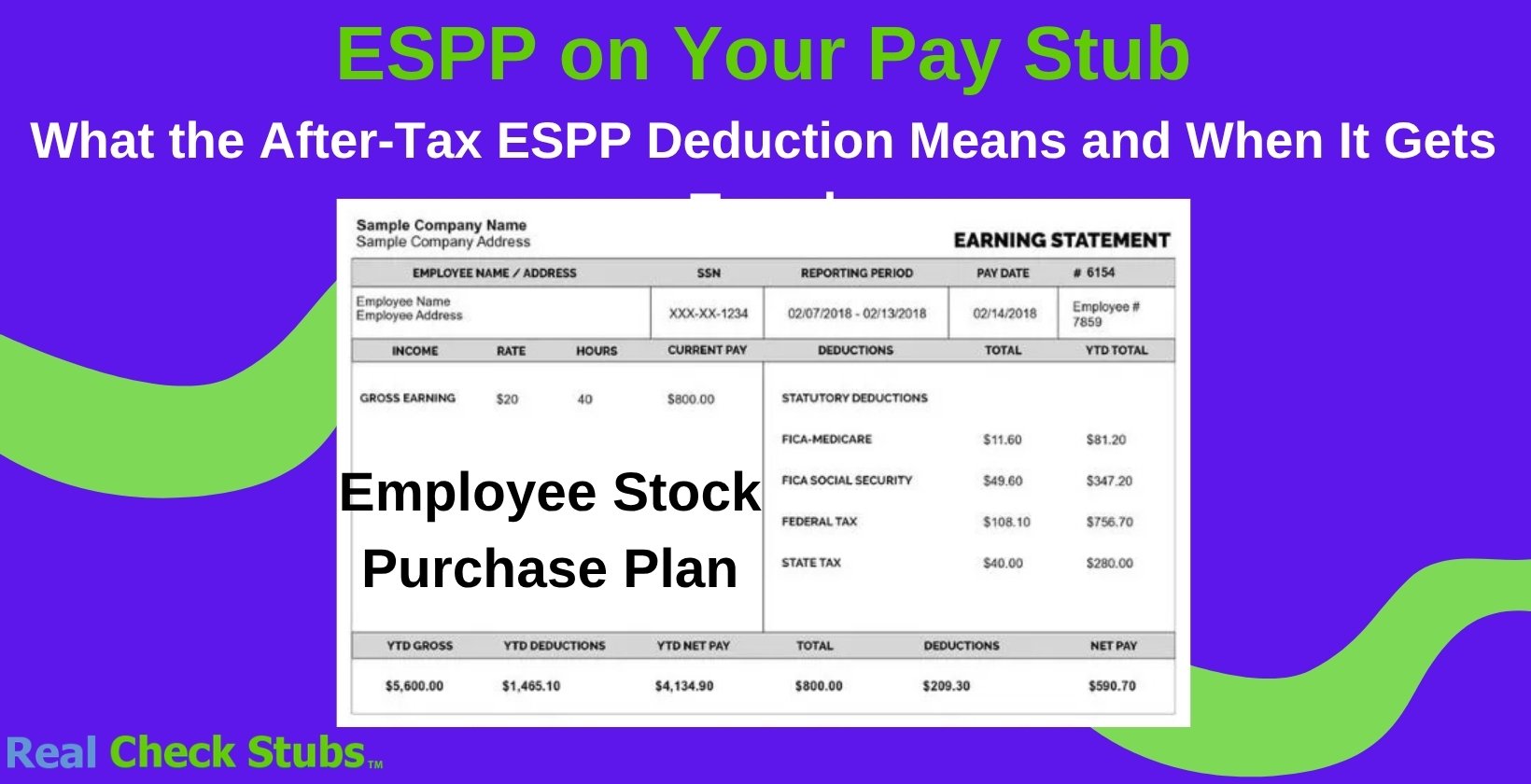 What ESPP means on a pay stub